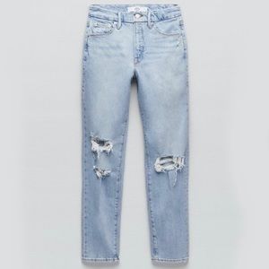 GOOD AMERICAN x ZARA Classic Slim Distressed Jeans Size 30